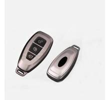 Ford Focus ile Uyumlu Silikon Oto Anahtar Kabı Kılıfı Füme