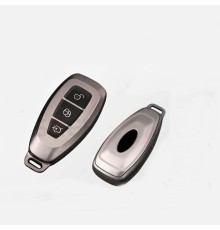 Ford Focus ile Uyumlu Silikon Oto Anahtar Kabı Kılıfı Füme