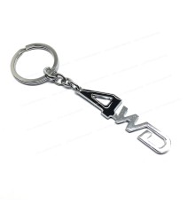 4WD Metal Oto Anahtarlık Siyah Krom