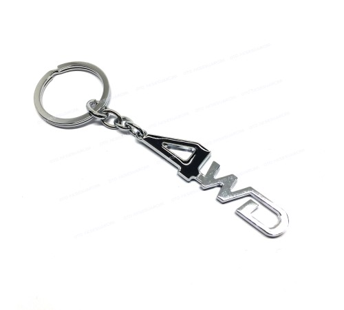 4WD Metal Oto Anahtarlık Siyah Krom