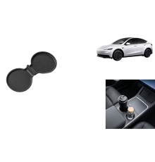 Tesla Model 3 / Y Standart ve Juniper Uyumlu Orta Bardaklık Pedi Kaymaz Konsol Koruyucu Matı 1 Adet Siyah