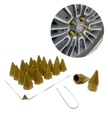 Sivri Mermi Bijon Kapağı Sökme Aparatlı Altın Sarı 19mm