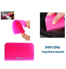 PPF/TPH Silikon Çekçek Ragle Cam Filmi Çekme Uygulama Aparatı Pembe 10x7.5cm
