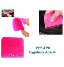 PPF/TPH Silikon Çekçek Ragle Cam Filmi Çekme Uygulama Aparatı Pembe 6x7.5cm