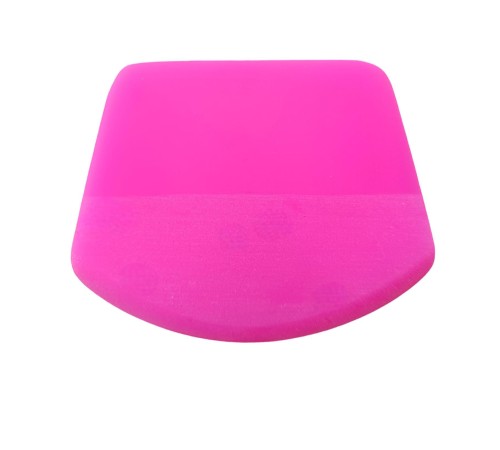 PPF/TPH Silikon Çekçek Ragle Cam Filmi Çekme Uygulama Aparatı Oval Pembe 9.4x7.4cm