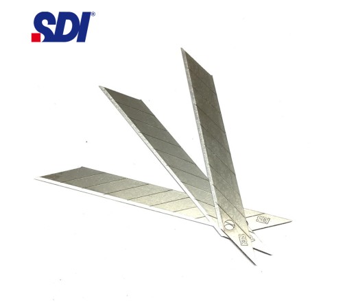 SDI 1361 Çelik Maket Bıçağı Falçata Ucu Yedeği 9mm 30 Derece Küçük 10'lu