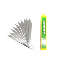 KO-80 Çelik Maket Bıçağı Falçata Ucu Yedeği 9mm 30 Derece Küçük 10'lu