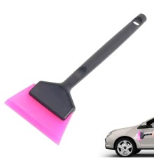 Mini Saplı Silikon Çekçek Ragle Cam Filmi Çekme Uygulama Aparatı 6x16cm Siyah Pembe