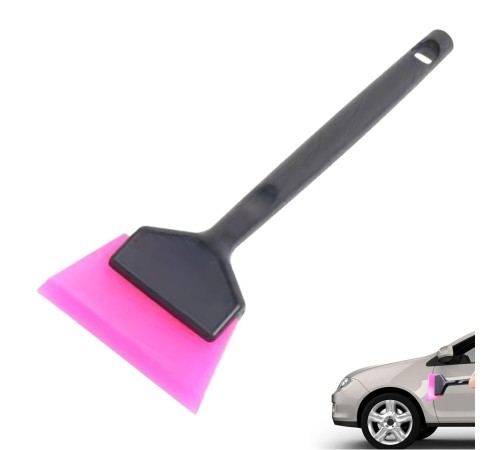 Mini Saplı Silikon Çekçek Ragle Cam Filmi Çekme Uygulama Aparatı 6x16cm Siyah Pembe