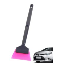 Mini Saplı Silikon Çekçek Ragle Cam Filmi Çekme Uygulama Aparatı 6x22cm Siyah Pembe