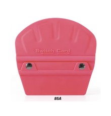 Switch Card Oval Ragle PPF/TPH Cam Filmi Çekme Uygulama Aparatı Teflonlu 85A Sertlik 10x9cm Pembe