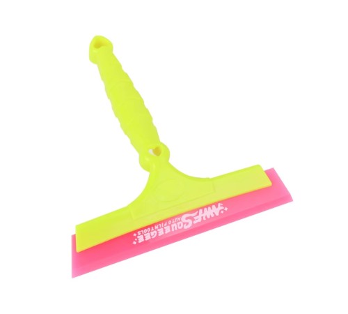 Saplı Silikon Geniş Su Çekçek Ragle Cam Filmi Çekme Uygulama Aparatı 20.5x21cm Yeşil Pembe