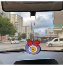 Nazar Boncuklu Silikon Dikiz Ayna Süsü