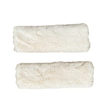 Peluş Seyahat Emniyet Kemer Pedi Kılıfı 2'li Bej