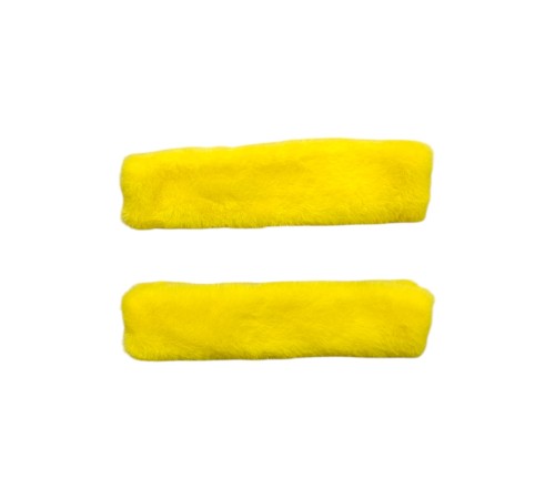 Peluş Seyahat Emniyet Kemer Pedi Kılıfı 2'li Sarı