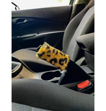 Yumuşak Peluş El Freni Süsü Leopar Desenli