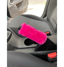 Yumuşak Peluş El Freni Süsü Fuşya Pembe