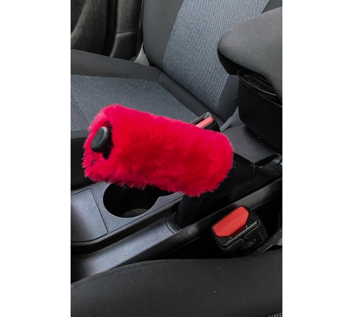 Yumuşak Peluş El Freni Süsü Kırmızı