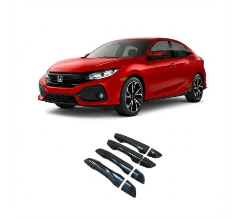 Honda Civic FC5 2016 - 2021 Uyumlu Kapı Kolu Piyano Black