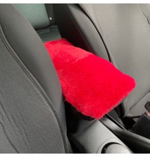 Yumuşak Peluş Kol Dayama Kolçak Minderi Kırmızı