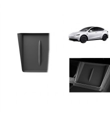 Tesla Model Y Juniper 2025+ Uyumlu Ön Konsol Kablosuz Şarj Pedi Kaymaz Silikon Matı 1 Adet Siyah