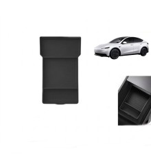 Tesla Model Y Juniper Uyumlu Orta Konsol Düzenleyici Raf Saklama Kutusu Siyah