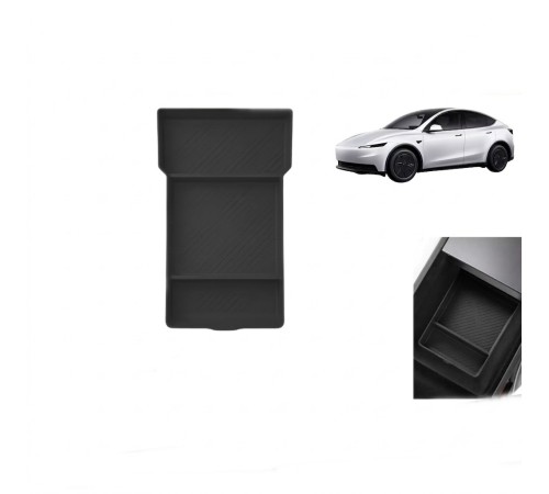 Tesla Model Y Juniper Uyumlu Orta Konsol Düzenleyici Raf Saklama Kutusu Siyah