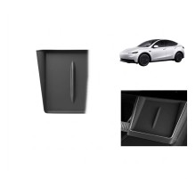 Tesla Model Y Standart ve Juniper Uyumlu Ön Konsol Kablosuz Şarj Pedi Kaymaz Silikon Matı 1 Adet Siyah