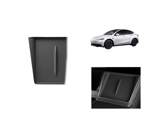 Tesla Model Y Standart ve Juniper Uyumlu Ön Konsol Kablosuz Şarj Pedi Kaymaz Silikon Matı 1 Adet Siyah