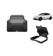 Tesla Model Y / 3 Standart ve Juniper Uyumlu Orta Konsol Kartlık ve Bozuk Para Kutusu İç Trim Siyah