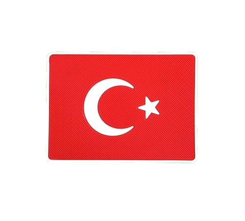 Türk Bayraklı Torpido Üstü Kaydırmaz Ped Telefon Tutucu
