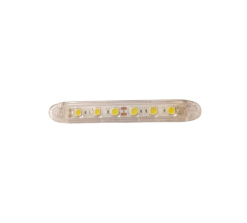 Beyaz Parmak Led Dorse Lamba 6 Ledli 13.5 cm 12-24V