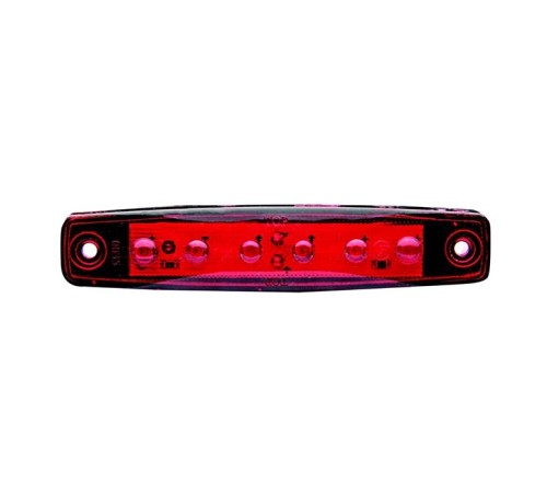 Kırmızı Parmak Led Dorse Lamba 6 Ledli 12-24V