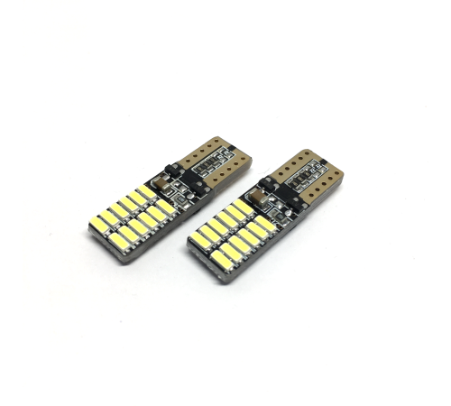 T10 Led Ampul 24 Ledli Canbuslı Park Ampulü Beyaz 2'li