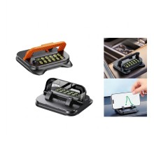 Araç İçi Torpido Üstü Numaratörlü Telefon Tutucu Stand Siyah