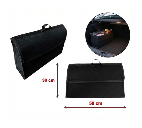 Halı Bagaj Çantası Avadanlık Düzenleyici Organizer 30x50cm Siyah