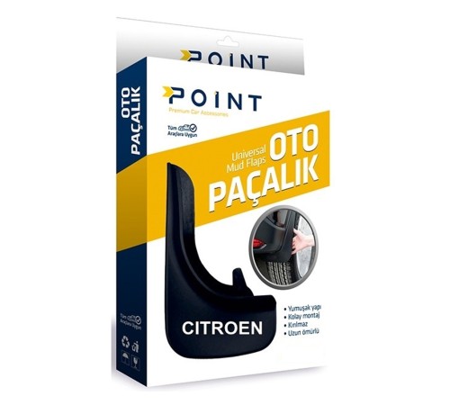 Citroen Paçalık Tozluk Çamurluk Universal Siyah 2'li