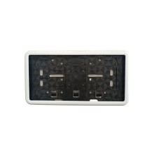 Çerçeveli Dikdörtgen  Plakalık Plaka Altlığı Beyaz 32X17cm 1 Adet