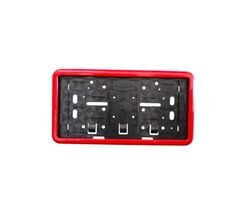 Çerçeveli Dikdörtgen  Plakalık Plaka Altlığı Kırmızı 32X17cm 1 Adet