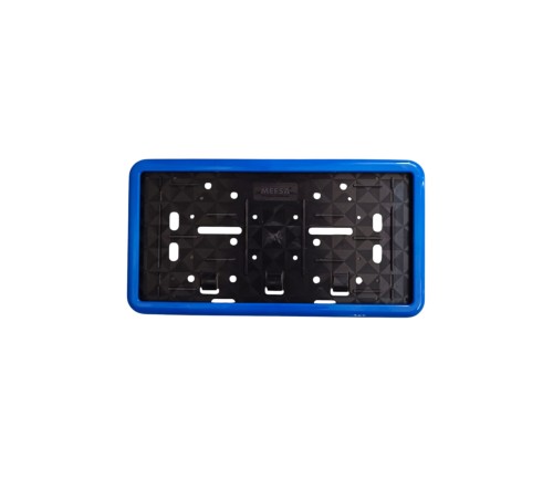 Çerçeveli Dikdörtgen  Plakalık Plaka Altlığı Mavi 32X17cm 1 Adet