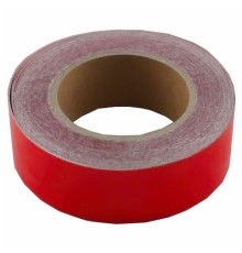 Reflektif Fosfor Şerit Bant Reflektör Kırmızı 4cm x 25 Metre
