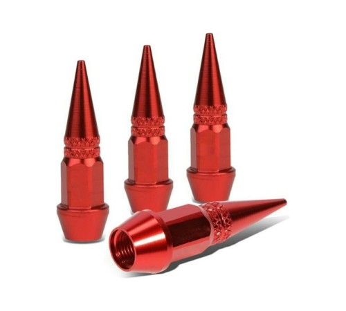 Alüminyum Sivri Sibop Kapağı Kırmızı 4'lü 45MM