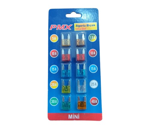 Mini Bıçak Sigorta 10'lu Set
