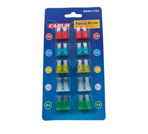 Standart Bıçak Sigorta 10'lu Set