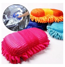Araba Oto Yıkama Mikrofiber Süngeri Çift Taraflı Saçaklı Model 1 Adet