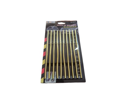 U Tip Geçmeli Havalandırma Nikelaj Şerit Çıta İnce 20cm 10 Parça Gold