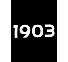 1903 Yazılı Oto Sticker Beyaz 20x7cm