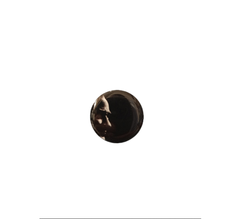 K.Atatürk Silüetli Yuvarlak Etiket Damla Sticker Siyah 3cm