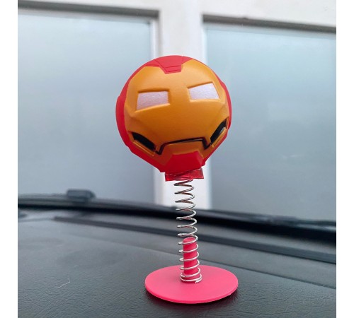 Iron Man Sallanan Kafa Zıp Zıp Marvel Lisanslı