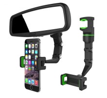 Dikiz Aynası Koltuk Arkası Geçme 360° Ayarlanabilir Telefon Navigasyon Tutucu